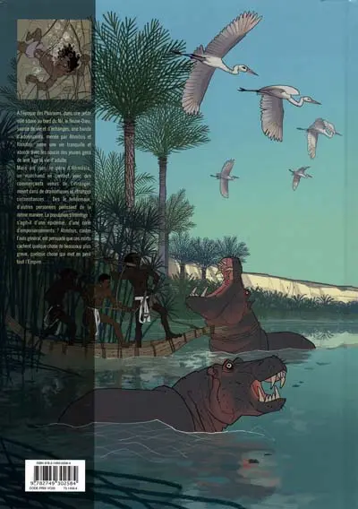 Verso de l'album Nil Tome 1 Les barbares