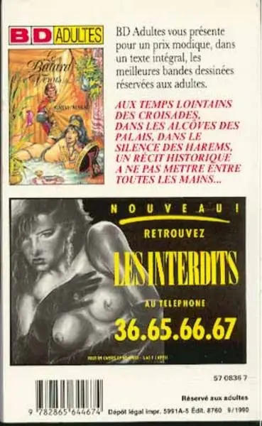 Verso de l'album Le Bâtard de Vénus