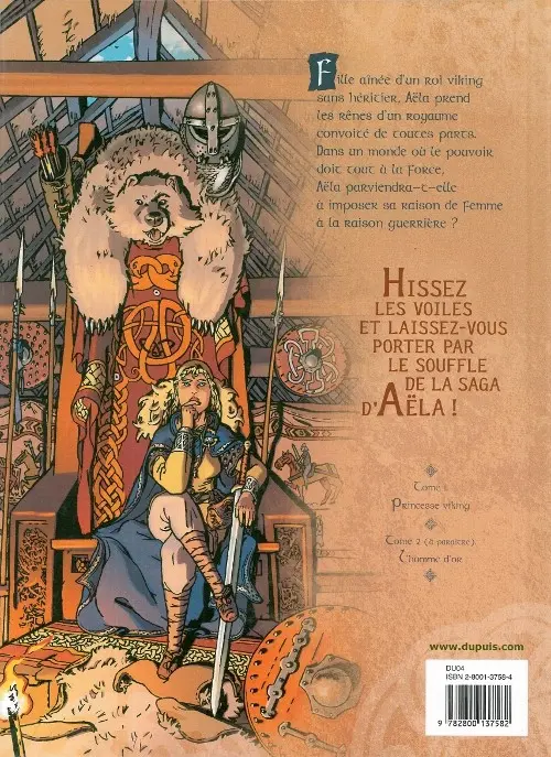 Verso de l'album Aëla Tome 1 Princesse viking