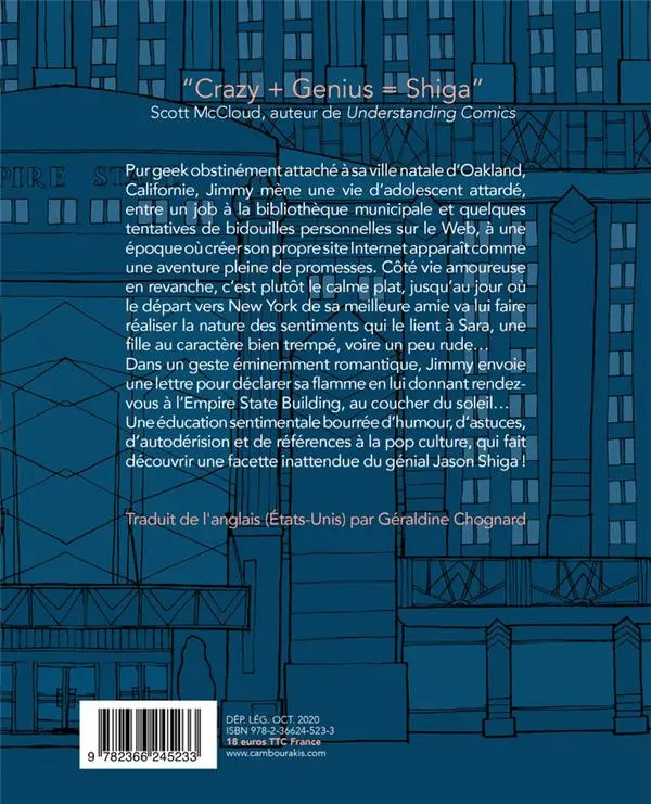 Verso de l'album Empire State Une histoire d'amour (ou pas)
