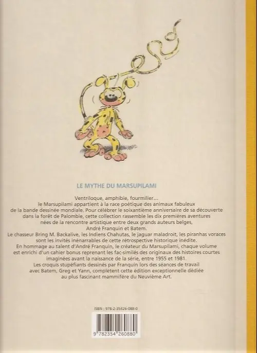Verso de l'album Marsupilami Tome 5 Baby prinz