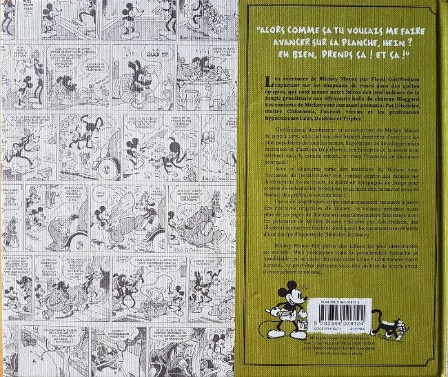 Verso de l'album Mickey Mouse par Floyd Gottfredson Tome 2 1932/1933 - En route pour l'île au trésor et autres histoires