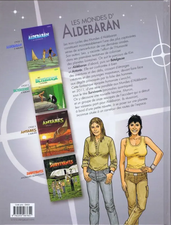 Verso de l'album Antarès Épisode 4