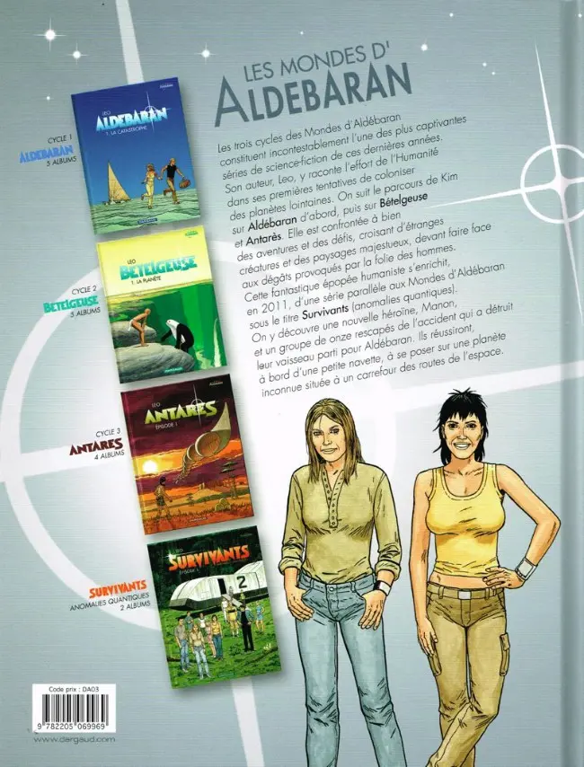 Verso de l'album Survivants - Anomalies quantiques Épisode 2
