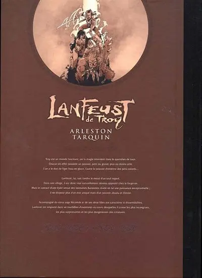 Verso de l'album Lanfeust de Troy Tome 3 Castel Or-Azur