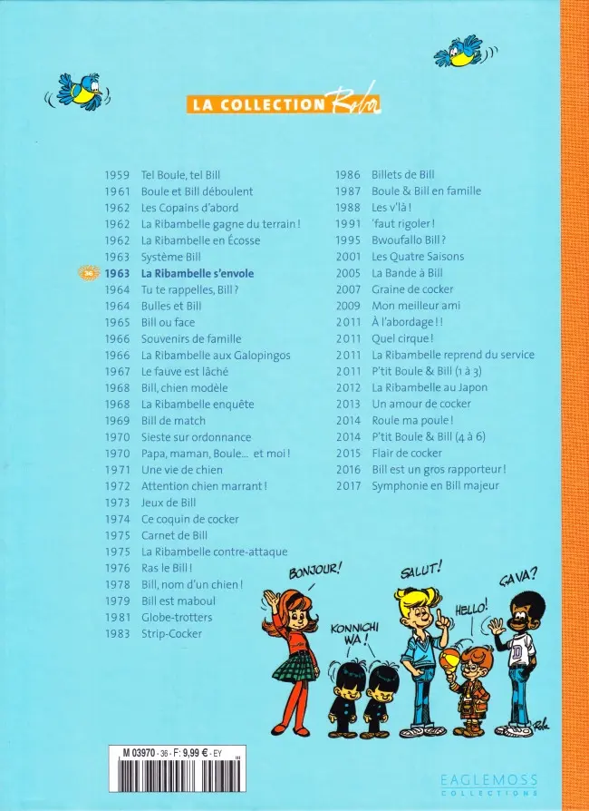 Verso de l'album La Collection Roba Tome 36 La Ribambelle s'envole