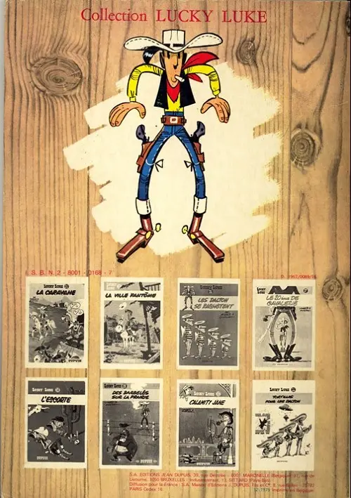 Verso de l'album Lucky Luke Tome 29 Des barbelés sur la prairie