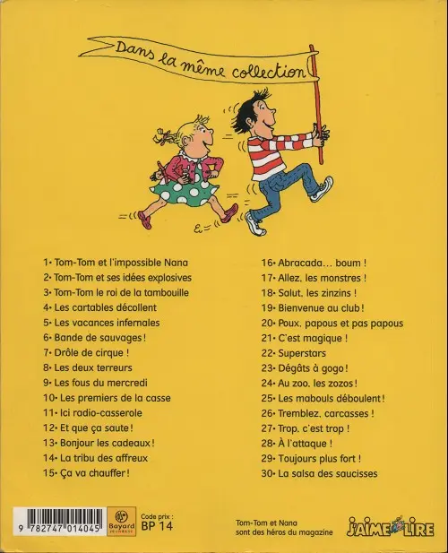 Verso de l'album Tom-Tom et Nana Tome 26 Tremblez, carcasses !