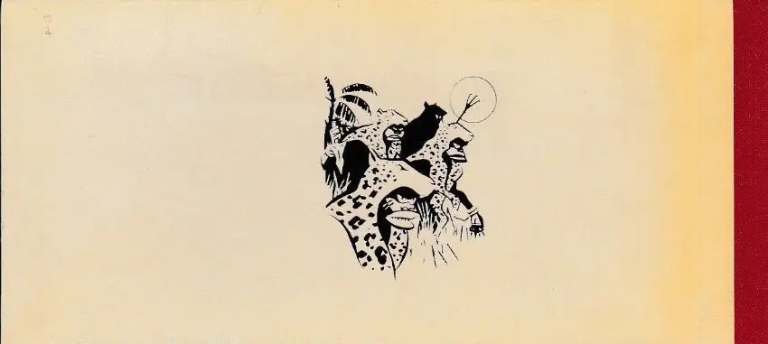 Verso de l'album Spirou par Y. Chaland A la recherche de Bocongo