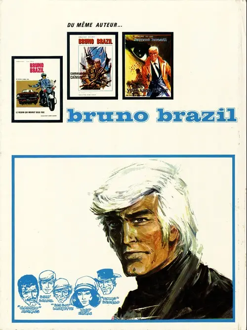Verso de l'album Bruno Brazil Tome 4 La cité pétrifiée