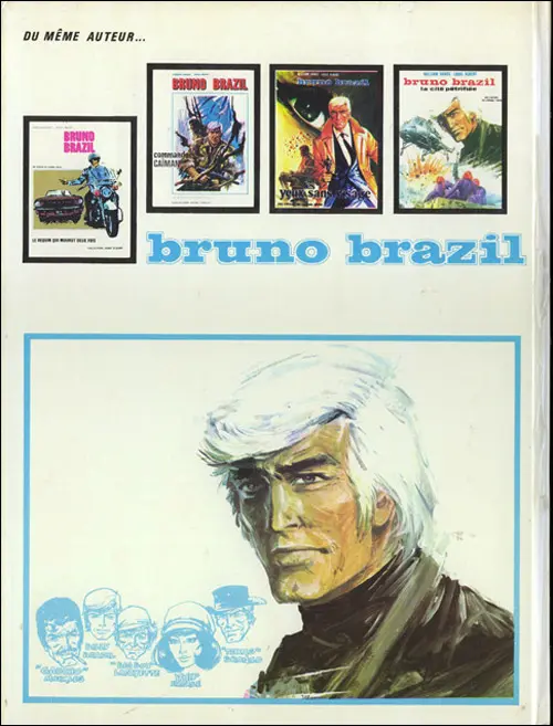 Verso de l'album Bruno Brazil Tome 4 La cité pétrifiée