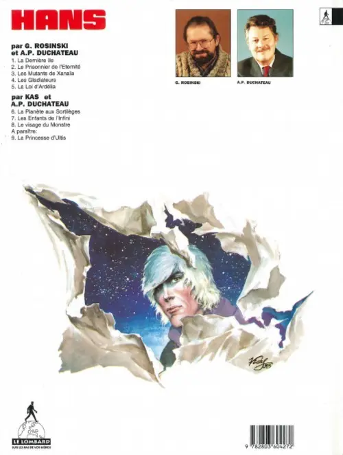 Verso de l'album Hans Tome 1 La dernière île