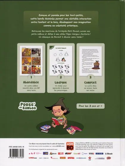 Verso de l'album Le Petit Poucet