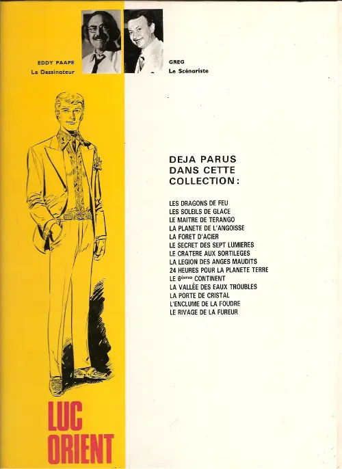 Verso de l'album Luc Orient Tome 14 Le rivage de la fureur