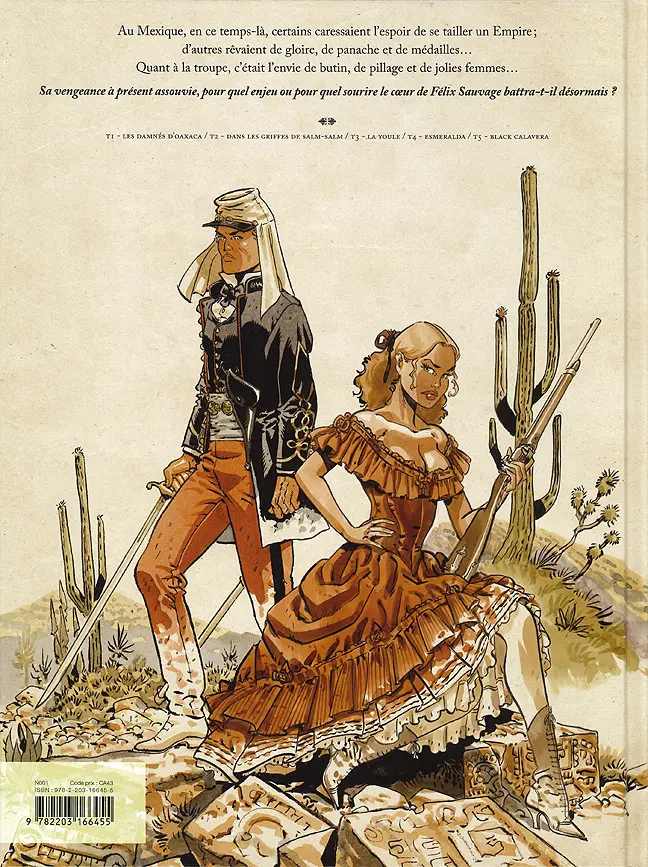Verso de l'album Sauvage Tome 5 Black Calavera
