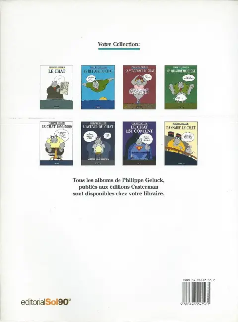 Verso de l'album Le Chat Tome 4 Le Quatrième Chat