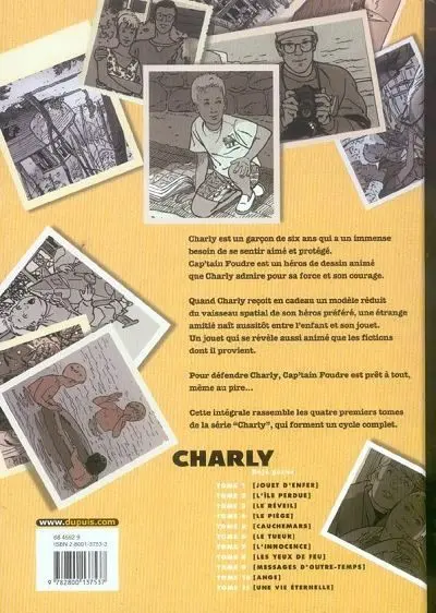 Verso de l'album Charly Intégrale Tomes 1 à 4 Cap'tain Foudre