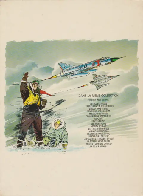 Verso de l'album Tanguy et Laverdure Tome 16 La terreur vient du ciel