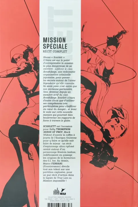 Verso de l'album Scarlett Mission Spéciale