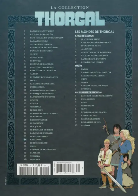 Verso de l'album Thorgal - La collection Tome 41 Kah-Aniel