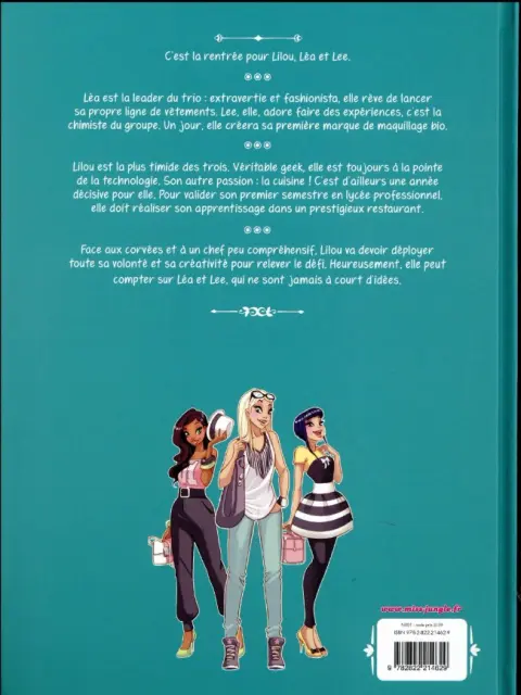 Verso de l'album Jeux2filles.fr Tome 1 Objectif 3 étoiles