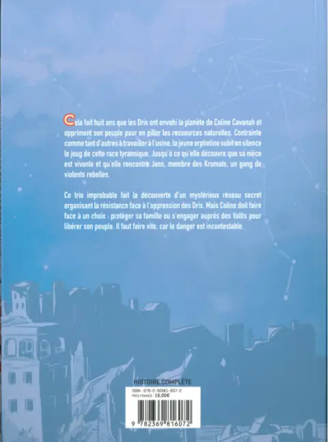 Verso de l'album La Révolte des Valtis
