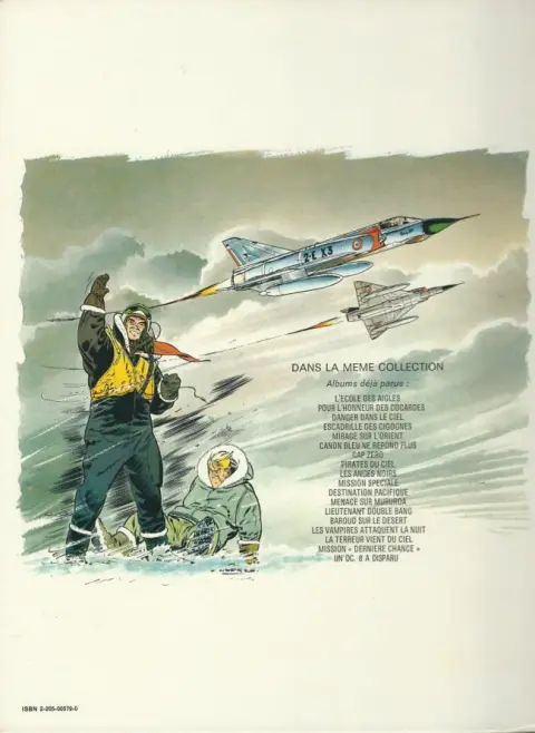 Verso de l'album Tanguy et Laverdure Tome 16 La terreur vient du ciel