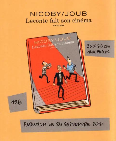 Verso de l'album Leconte fait son cinéma Mode d'emploi