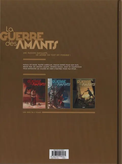 Verso de l'album La Guerre des Amants Tome 3 Jaune Berlin