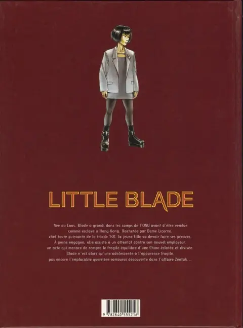 Verso de l'album Little Blade Tome 1 Le patrouilleur du vent