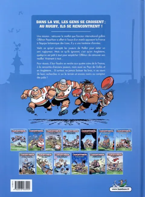 Verso de l'album Les Rugbymen Tome 13 Ruck and maul pour un maillot