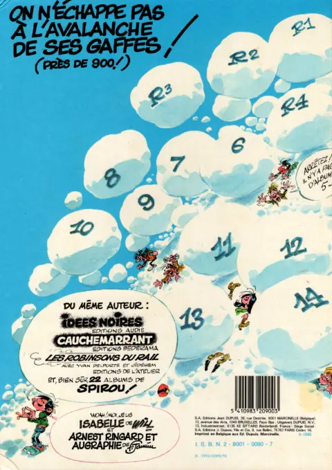 Verso de l'album Gaston Tome 8 Lagaffe nous gâte