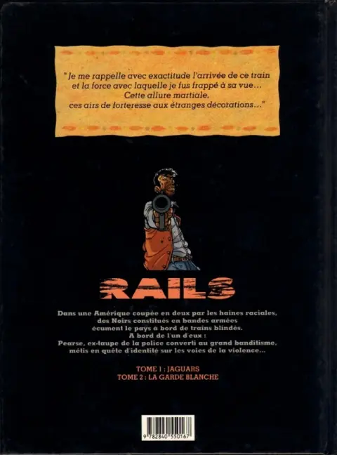 Verso de l'album Rails Tome 2 La garde blanche