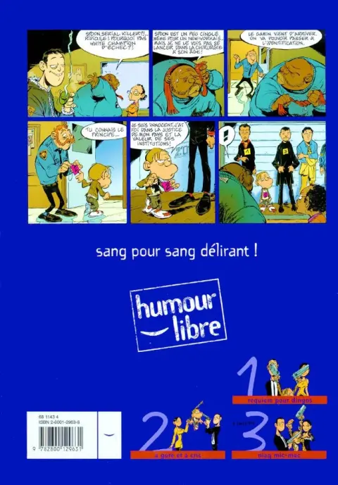 Verso de l'album Spoon & White Tome 2 A gore et à cris