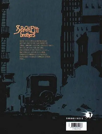 Verso de l'album Spaghetti Brothers Version en couleur Tome 1