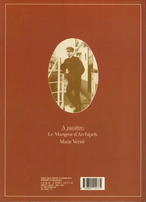 Verso de l'album Théodore Poussin Tome 1 Capitaine Steene