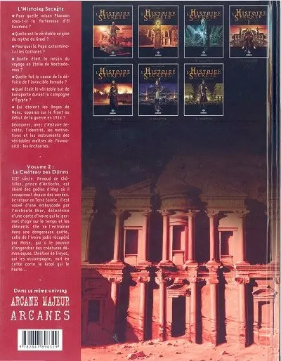 Verso de l'album L'Histoire secrète Volume 2 Le château des djinns