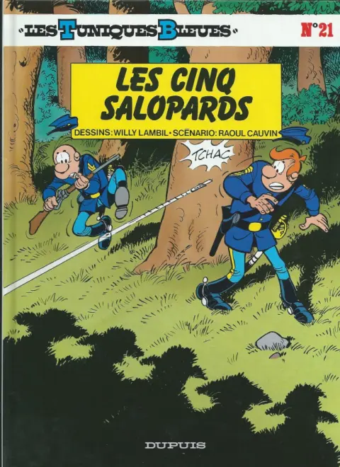 Couverture de l'album Les Tuniques Bleues Tome 21 Les cinq salopards