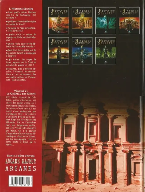 Verso de l'album L'Histoire secrète Volume 2 Le château des djinns