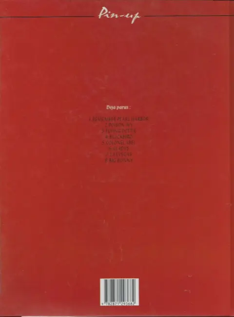 Verso de l'album Pin-up 1 Remember Pearl Harbor