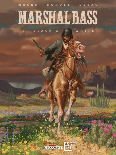 Couverture de l'album Marshal Bass Tome 1 Black & white