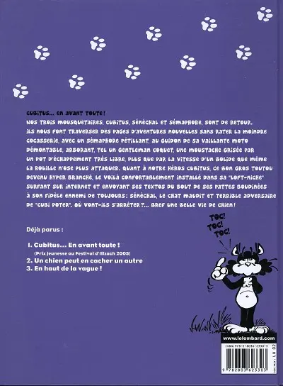 Verso de l'album Les nouvelles aventures de Cubitus Tome 1 En avant toute !