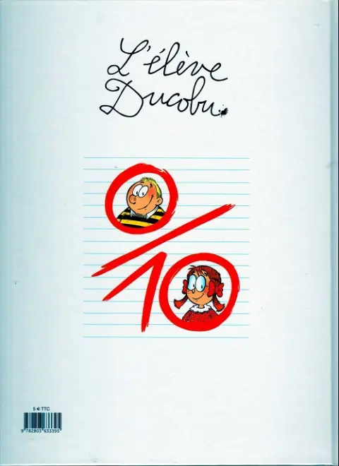 Verso de l'album L'Élève Ducobu Tome 15 Ça sent les vacances !