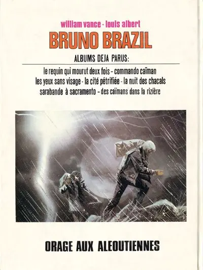 Verso de l'album Bruno Brazil Tome 8 Orage aux Aléoutiennes