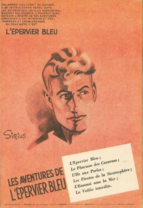 Verso de l'album L'Épervier bleu Tome 4 Les pirates de la stratosphère