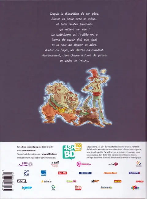 Verso de l'album Sixtine Tome 1 L'Or des Aztèques