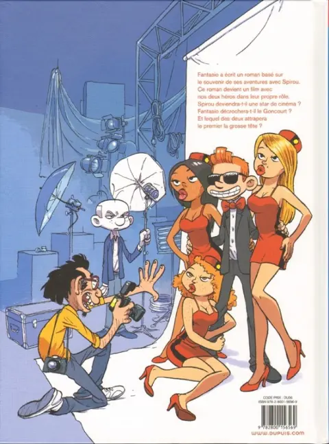 Verso de l'album Spirou et Fantasio - Une aventure de... / Le Spirou de... Tome 8 La grosse tête