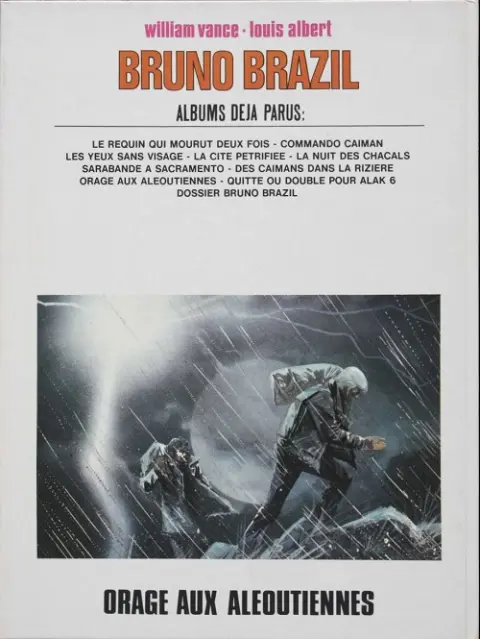 Verso de l'album Bruno Brazil Tome 8 Orage aux Aléoutiennes