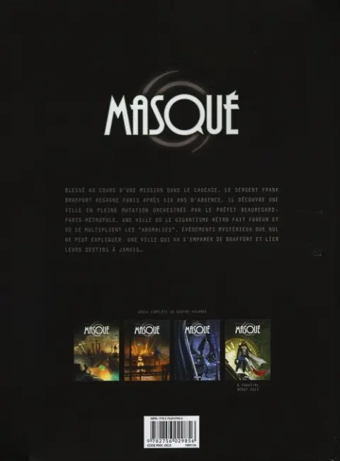 Verso de l'album Masqué Tome 3 Chimères et Gargouilles