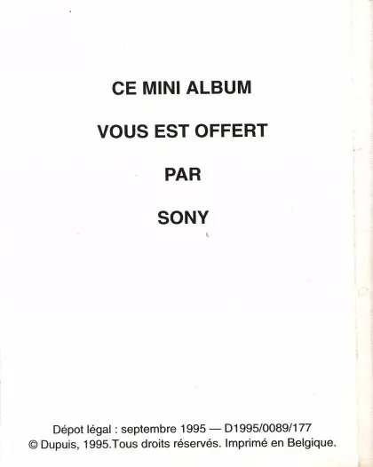 Verso de l'album Le Petit Spirou recueil de gags